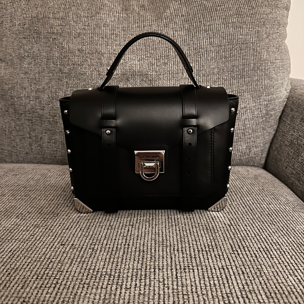 Manhattan Michael Kors Black Studded Handbag